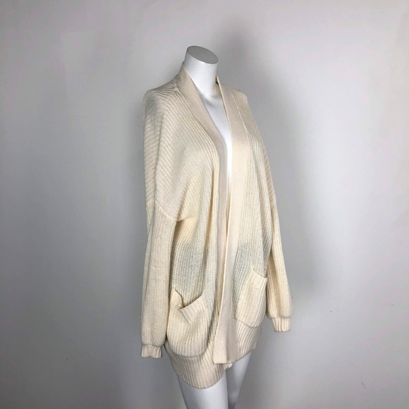 BDG Oversized Chunky Ivory Cardigan Sweater Long - Picture 2 of 6